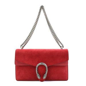 Gucci Dionysus Shoulder Bag in Red Suede for Women, 400249 (h31355a)